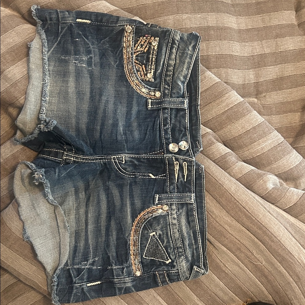 Vigoss Dark Wash Denim Shorts - Size 3/4